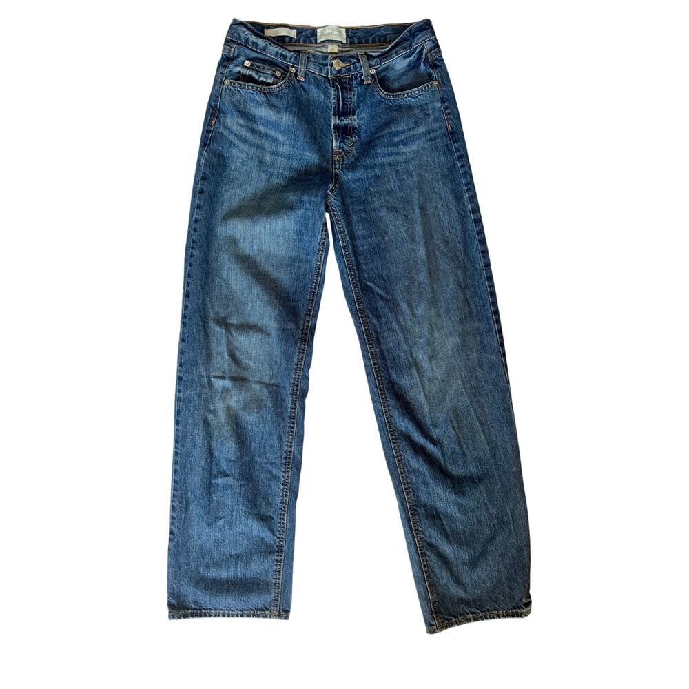Universal Thread Baggy Jeans Size 2 Mid Rise 1990s Streetwear Dark Wash Denim